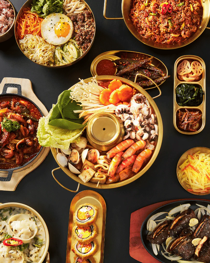 Korean dishes suitable for a private table
